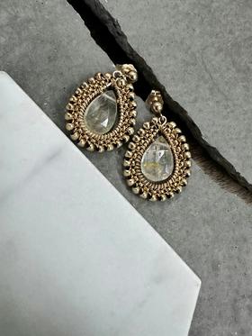 SpoiledBrat Jewelry14k注金 金发晶耳环
