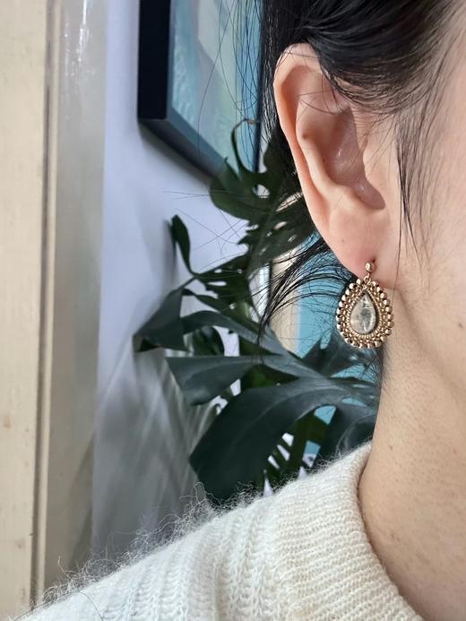 SpoiledBrat Jewelry14k注金 金发晶耳环 商品图2