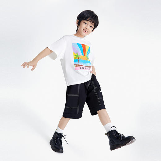 【实体店同款】男童全腰梭织中裤夏季新款安奈儿童装EB526131 商品图6