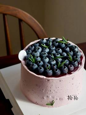 「蓝莓瀑布·奥利奥多多」特调蓝莓淡奶油·花青素满满·100%动物奶油（主图6寸·提前6小时预订）