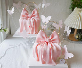 粉色蝴蝶与蝴蝶结（需提前6小时预定）