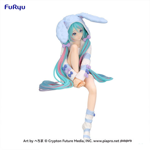 【GSC补款】初音未来  泡面压手办 - 兔耳兜帽睡衣 蓝色 ver.- 商品图3