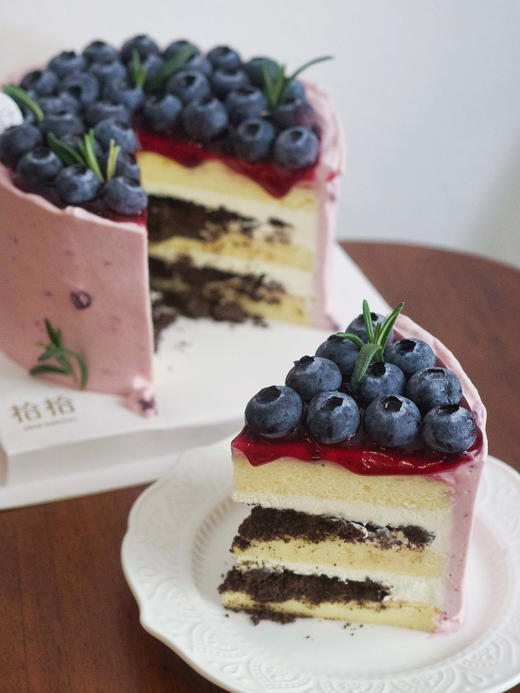 「蓝莓瀑布·奥利奥多多」特调蓝莓淡奶油·花青素满满·100%动物奶油（主图6寸·提前6小时预订） 商品图4