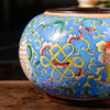 70年代北京国营厂制铜胎画珐琅水盂 商品缩略图8