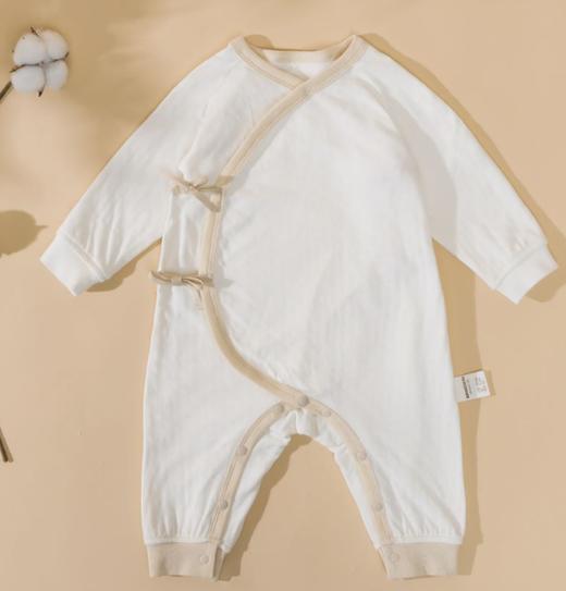 ANNIEWIN棉绿香格里【有机彩棉】双层提花连体衣（59、66尺码可选） 商品图0