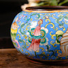 70年代北京国营厂制铜胎画珐琅水盂 商品缩略图5