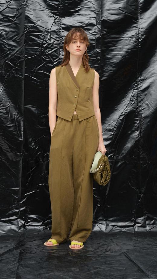 不对称拼接马甲 商品图0