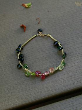 SpoiledBrat Jewelry编织系列  碧玺手链