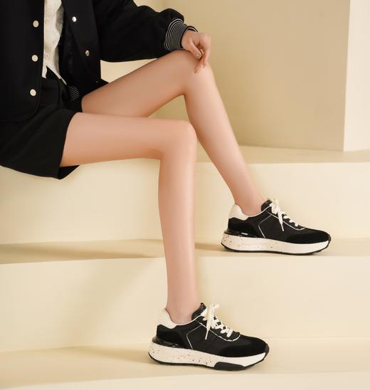 西村名物2025年春季新款舒适平底复古百搭老爹鞋运动休闲鞋T25AM15281 商品图3