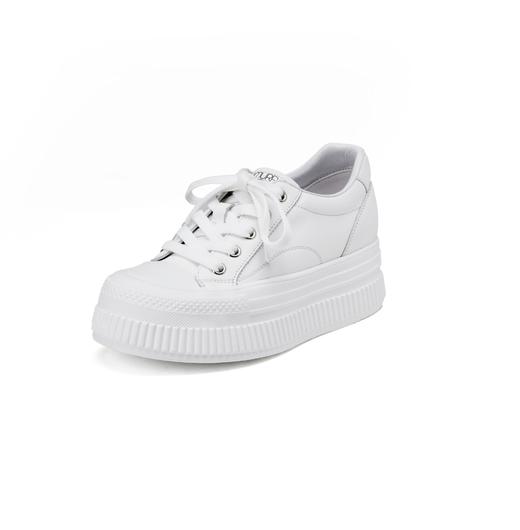 西村名物2025年春季新款舒适平底复古百搭厚底平跟小白鞋T25AM15371 商品图5