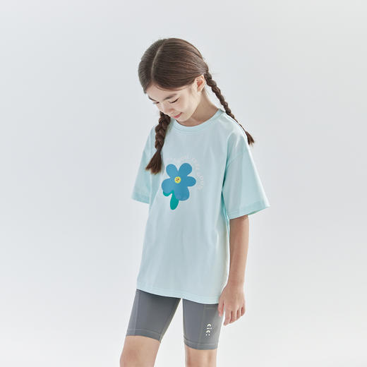 cicochild 2025年夏季新款亲子中大女童宽松印花短袖抗菌面料T恤 商品图4