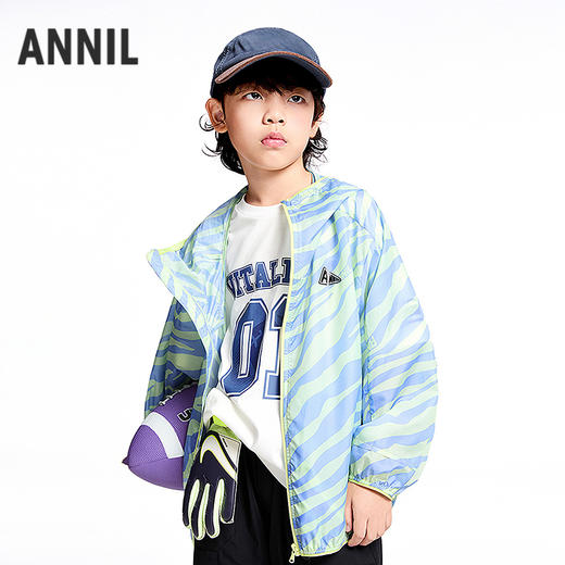 【实体店同款】男女童梭织外套防晒衣夏季新款安奈儿童装AM525651 商品图2