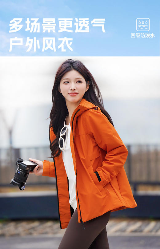 现货11件手慢等30天 臣禾【趣野冲锋衣】连帽休闲外套	JZ251010375 商品图8