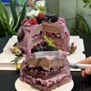 【紫雾未央】酷黑桑莓鲜花女生蛋糕（根据季节花材搭配） 商品缩略图2