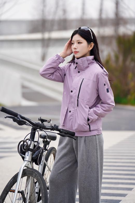 现货秒发 臣禾	【莫奈紫外套】小个子连帽休闲冲锋衣	JZ251010475 商品图7