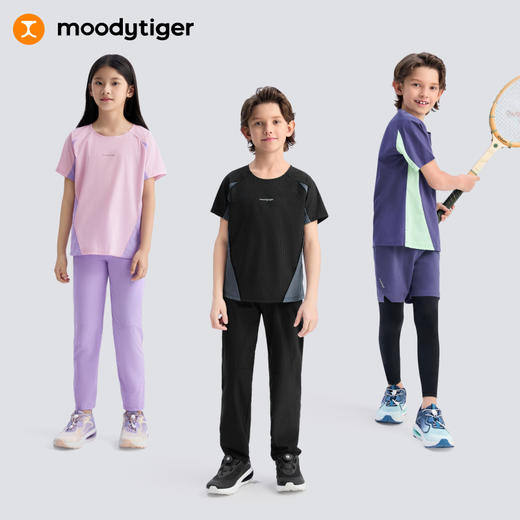 【DR暑假】moodytiger儿童25夏新运动T恤拼接短袖|Air Supply52510107 商品图4