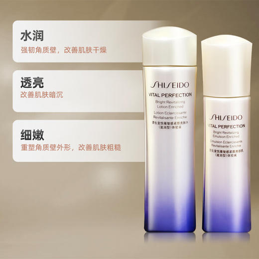 【小样】资生堂悦薇智感紧颜亮肤乳滋润型50ml/亮肤水75ml体验装  第二代透亮水光肌 102150/102149 商品图1