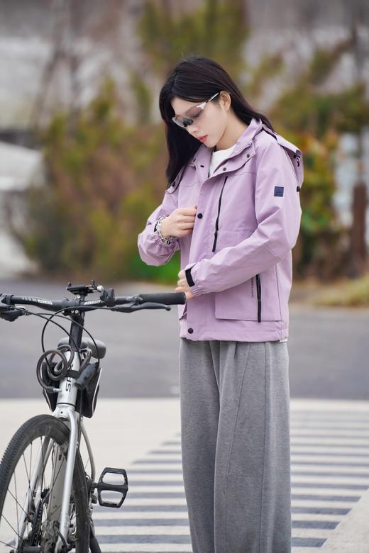 现货秒发 臣禾	【莫奈紫外套】小个子连帽休闲冲锋衣	JZ251010475 商品图11