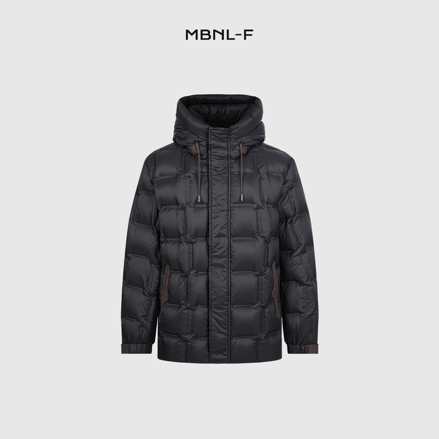 MBNL-F“方格子羽绒服” 24F/W秦磊X 冬季厚款抽绳连帽外套 LL-8521 N2商品图1
