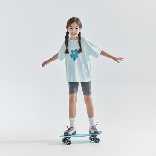 cicochild 2025年夏季新款亲子中大女童宽松印花短袖抗菌面料T恤 商品图3