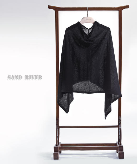 秋冬 羊毛混纺披肩 90%羊毛10%山羊绒 SJF16P320N 商品图2