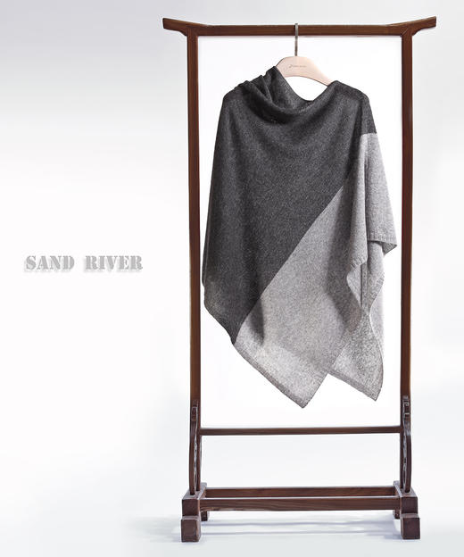 秋冬 羊毛混纺披肩 90%羊毛10%山羊绒 SJF16P320N 商品图1