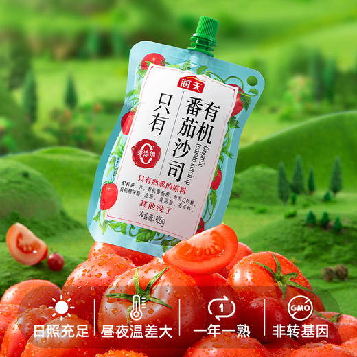 海天有机番茄沙司305g 零添加 全程有机 商品图2