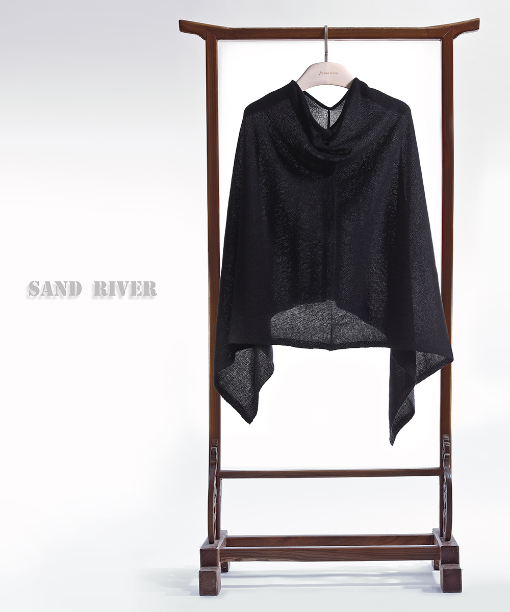 秋冬 羊毛混纺披肩 90%羊毛10%山羊绒 SJF16P320N