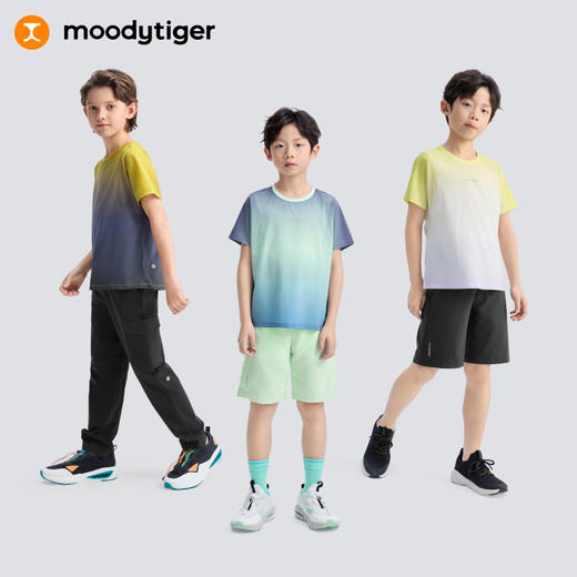 moodytiger男童T恤25夏新冰感速干透气圆领百搭短袖上衣52110106【DR单】 商品图4