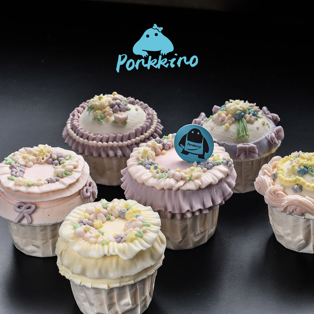 紫罗兰系杯子蛋糕