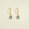 北京仓｜Agapee-LYSIA-蓝色玻璃水晶 耳钉［法国设计师］ 商品缩略图1