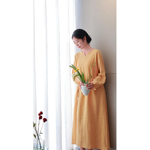 【2026东衣作】新中式连衣裙（25707070栀子-设计师） 商品图2