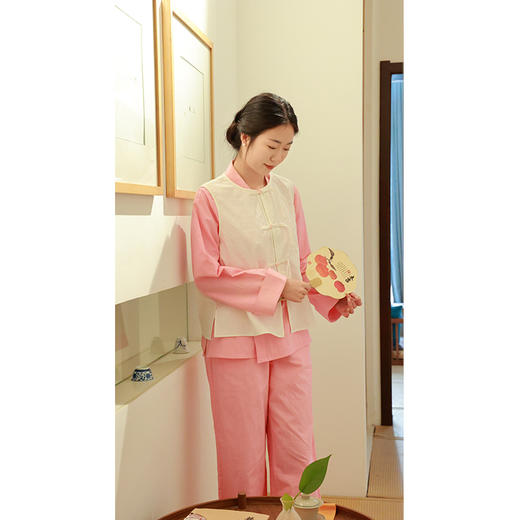 【2025门店同款】新中式马甲（25704076-山矾-结缘款） 商品图2