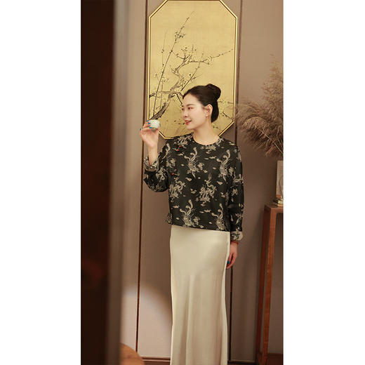 【抖音专属】新中式外套（24810188-烟墨 -设计师） 商品图3