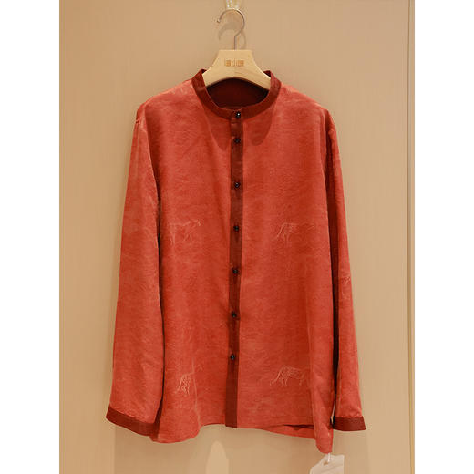 【抖音专属】新中式男衬衣（25710903佛赤奢定款） 商品图0