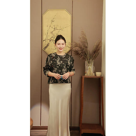 【抖音专属】新中式外套（24810188-烟墨 -设计师） 商品图0