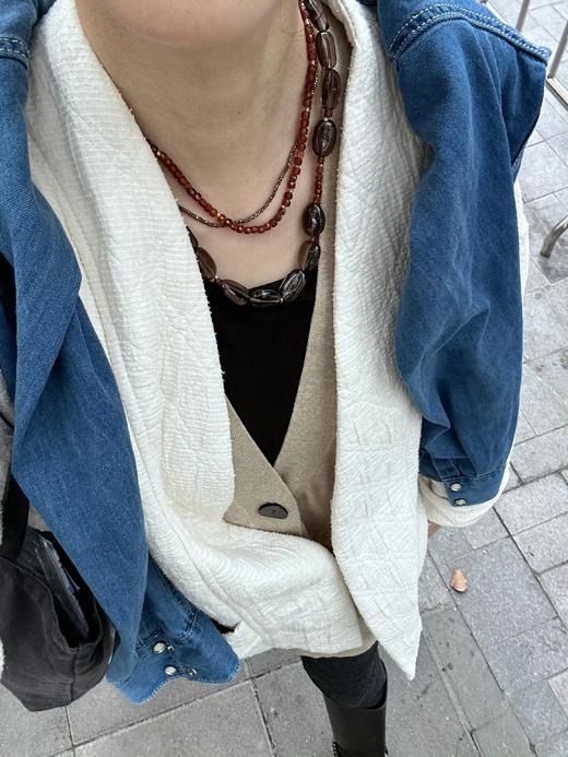 SpoiledBrat Jewelry茶晶石榴石三层项链 商品图2