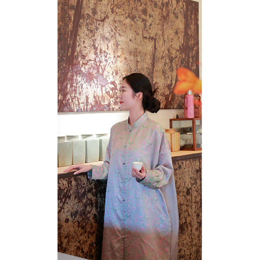 【2026东衣作】新中式衬衣连衣裙（25707031苍筤） 商品图4