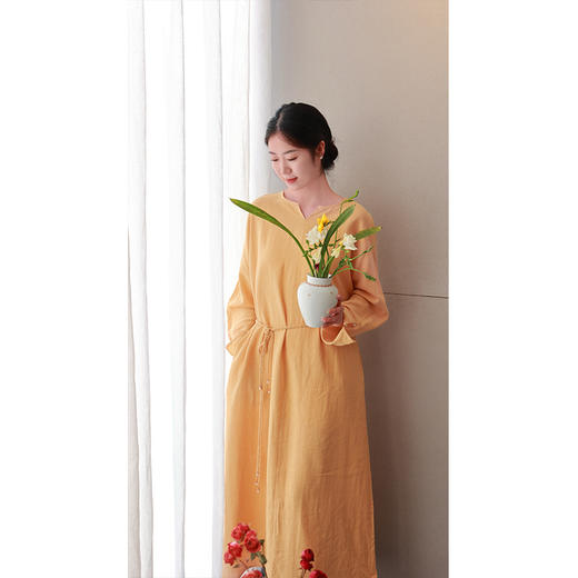 【2026东衣作】新中式连衣裙（25707070栀子-设计师） 商品图0