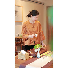 【抖音专属】新中式衬衣（25710071柘黄）