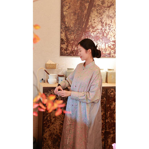 【2026东衣作】新中式衬衣连衣裙（25707031苍筤） 商品图2