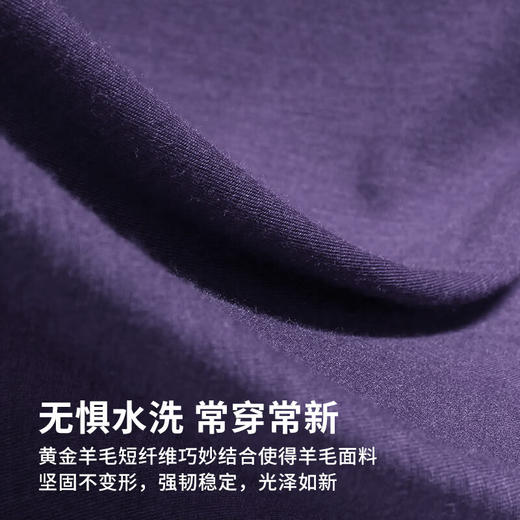 灰壳美利奴羊毛速干衣女士美丽诺运动打底户外徒步登山保暖排汗t 商品图4
