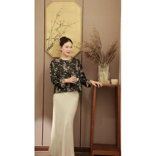 【抖音专属】新中式外套（24810188-烟墨 -设计师） 商品图1