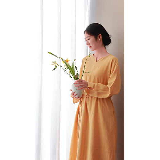 【2026东衣作】新中式连衣裙（25707070栀子-设计师） 商品图1