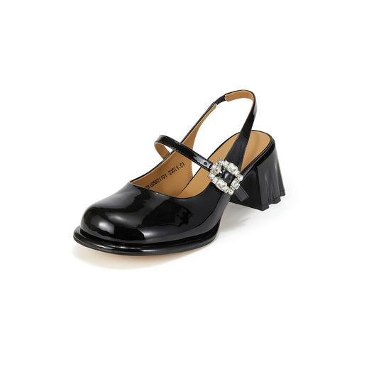 westory女鞋夏季方头低跟方跟系带凉鞋空鞋56211 商品图2