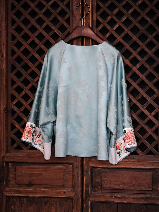 盛唐牡丹 |打籽宝瓶手推绣冠乐绉上衣 商品图11