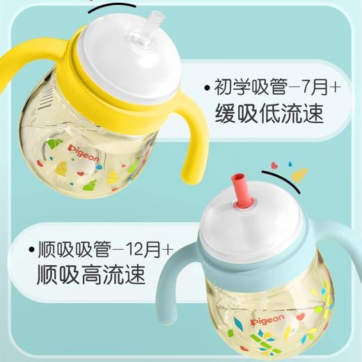 【官方自营-分销】新品上市！贝亲熊猫学饮杯婴儿宝宝防呛喝奶喝水杯儿童吸管杯奶瓶饮水杯PPSU水杯防漏喷25年新款 商品图1