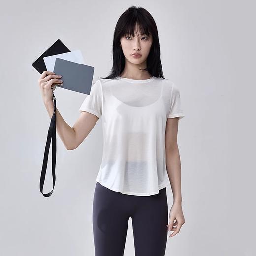 跃牌【周游世界系列】2025春夏新品瑜伽服女天丝莱赛尔吸湿速干运动上衣TP0831 商品图2