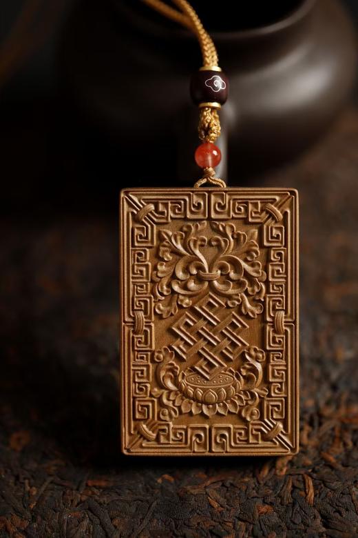 普贤菩萨/文殊菩萨°老山檀香吊坠挂件 商品图3