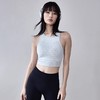 跃牌【周游世界系列】2025春夏新品瑜伽服女固定胸垫款无袖背心天丝莫代尔螺纹运动内衣BR1607 商品缩略图0